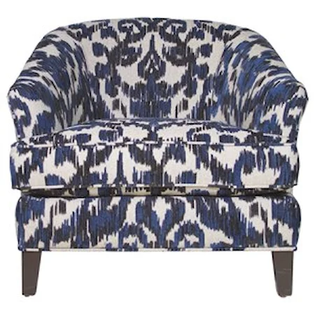 Traditional Accent Chair with Flared Arms